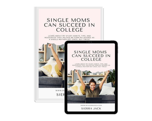 Single Moms Can Succeed in College E-Book (Life Planner Inside) - IDigital