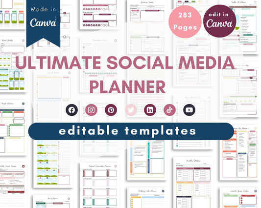 Ultimate Social Media Planner PLR Kit (283 Pages)