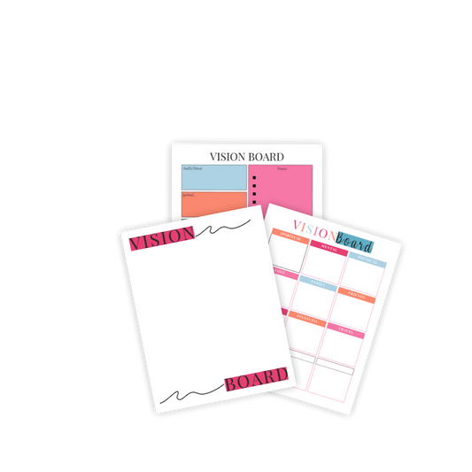 Printable Vision Board Inserts (3 Pages) - IDigital