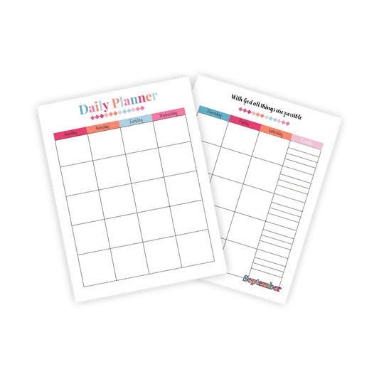 Colorful Inspirational Daily Planner - IDigital