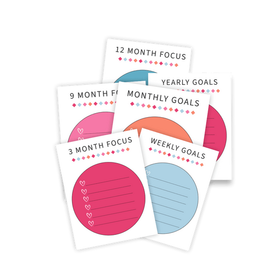 Goal Focus Insert Pages {8 Pages} - IDigital